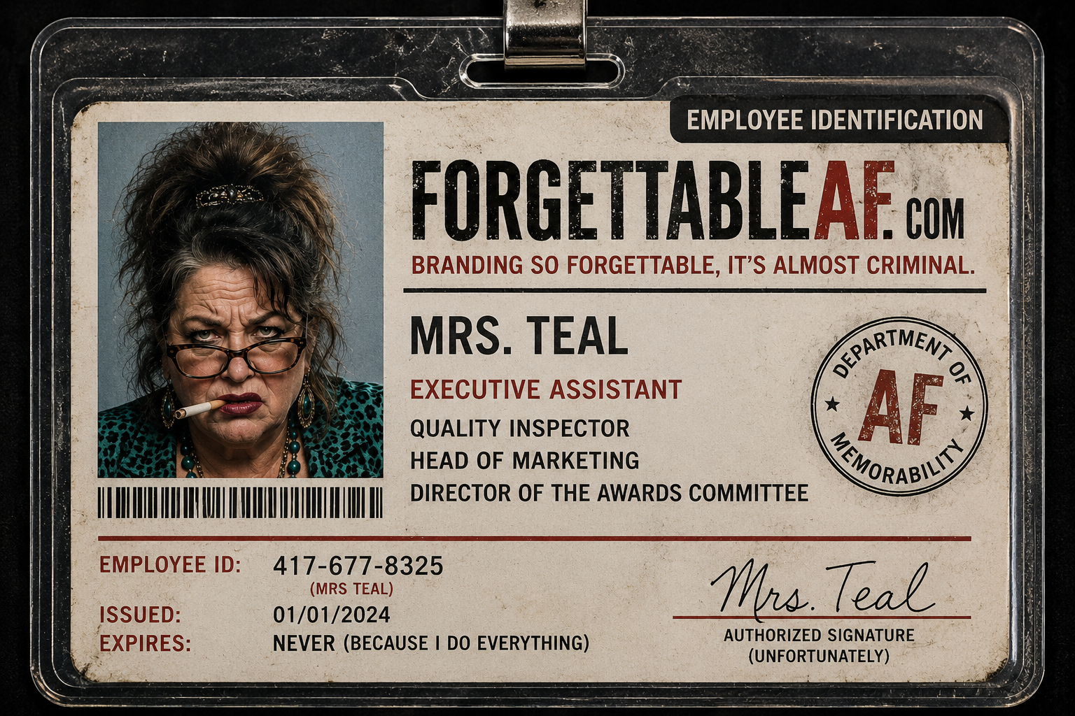 Mrs. Teal Employee ID